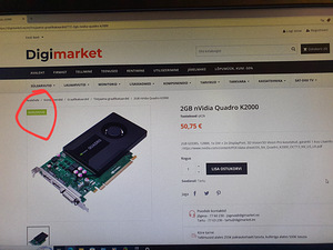 Nvidia Quadro K2000 2GB (Nagu uus) (6 foto / 6)
