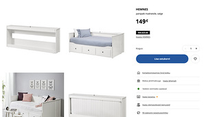 Ikea mööbel lastetuppa:kapp,voodi madratsitega,laud,2 riiuli (6 foto / 9)