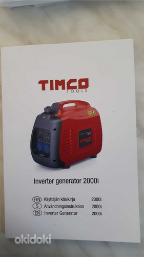 Bensiini inverter generaator TIMCO 2000i (foto #2)