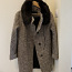 Тёплое пальто, размер S, шерсть, воротник кролик (фото #1)