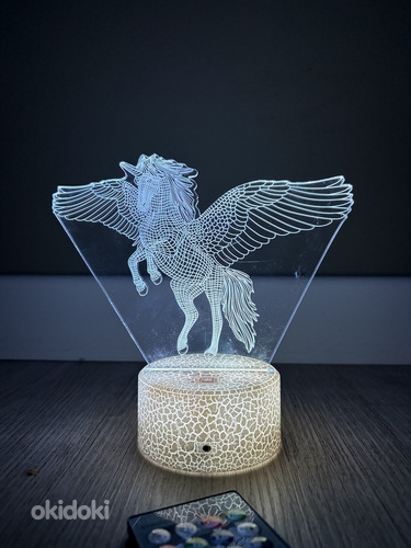 Laste 3D lamp - Ükssarvik
