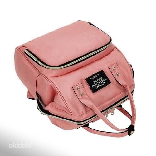 Сумка для мамы-рюкзак, розовая (фото #2)