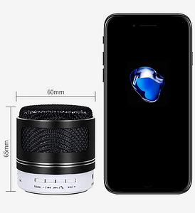 Kaasaskantav kõlar, Bluetooth MP3 FM, kuldne (3 foto / 6)