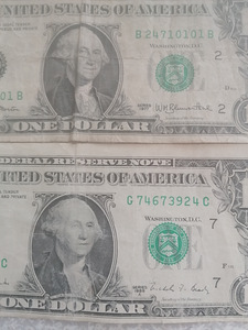 1 dollar (5 kupüüri 1963, 1977, 1988) (3 foto / 6)