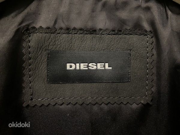 Замшевая мотоциклетная куртка DIESEL L-Mackson из нубука (фото #4)