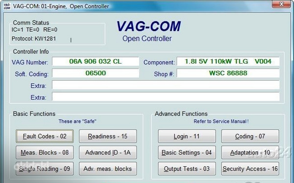 Obd2 vag kkl 409.1