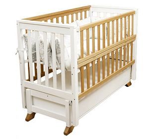 Laste võrevoodi kiikumismehhanismi ja sahtliga UUS (2 foto / 4)
