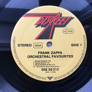 FRANK ZAPPA - ORCHESTRAL FAVORITES. (4 foto / 5)