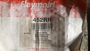 Piduriklotsid Chevy van Raymold 452RR (2 foto / 2)