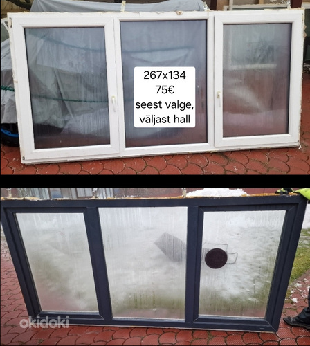 Värvilised PVC aknad 9tk erinevad (foto #3)