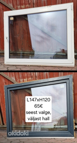 Värvilised PVC aknad 9tk erinevad (foto #7)