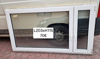 Erinevad PVC aknad 7tk