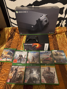 Xbox one x 1tb 4k +9 games (1 foto / 1)