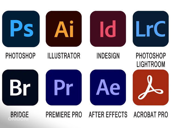 Adobe Photoshop Illustrator InDesign Premiere Acrobat Pro (фото #1)
