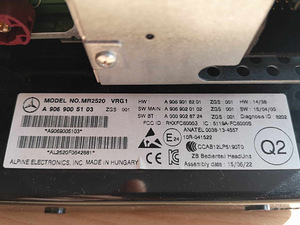 Mercedes Sprinter W906 raadio MP3 9069005103 MR2520 (2 foto / 3)