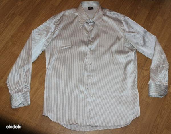 Полосатая мужская рубашка, размер XL/XXL (фото #1)