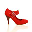 Täiesti uued punased naiste kingad, nr. 36 (foto #1)