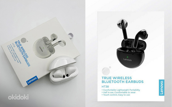 LENOVO stiilsed juhtmevabad kõrvaklapid (foto #1)