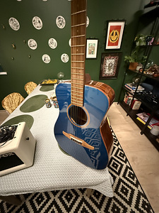 Комплект: гитара Fender Malibu с чехлом и комбоусилителем (7 фото из 8)