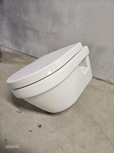 GUSTAVSBERG Seinpealne WC pott + paigaldusraam + loputusnupp (foto #4)
