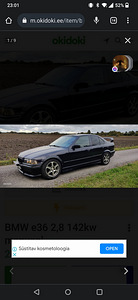 BMW e36 2,8 142kw manuaal (1 foto / 10)