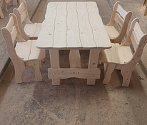 Laud+4 tooli lastele