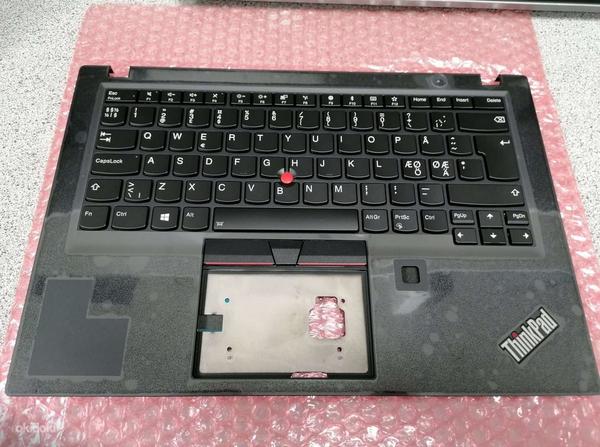 Lenovo t490s palmrest + skan backlit klaviatuur UUS (foto #1)