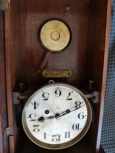 Антикваные настенные немецкие часы GUSTAV BECKER