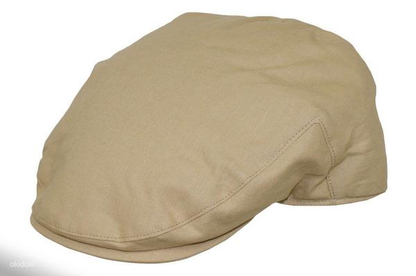 Denton Hats Summer Beige Cheshire Linen Flat Cap Size M 57 (foto #1)