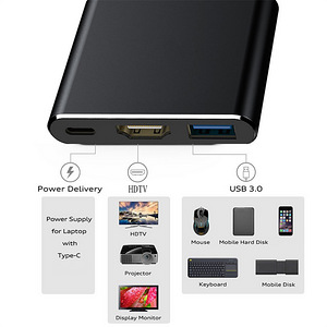 Adapter USB Type-C To HDMI USB 3.0 Type-C (3 foto / 6)