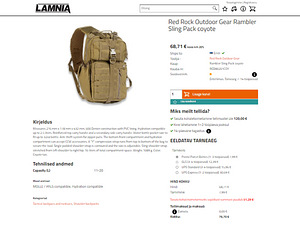 Red Rock Outdoor Gear Rambler Sling Pack, coyote (8 foto / 10)