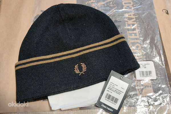 Fred Perry шапка из мериносовой шерсти