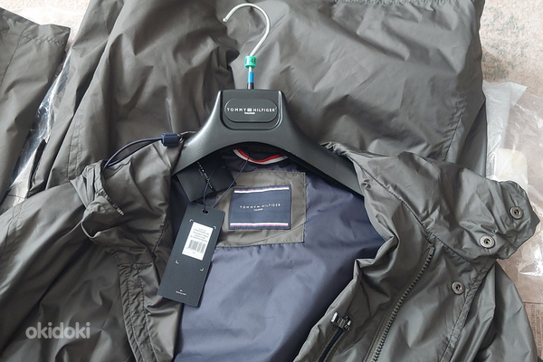 TOMMY HILFIGER Парка Rain Coat Packable Парка Темно-зеленый