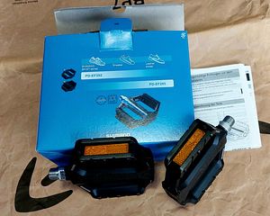 Shimano PD-EF202 Bike Flat Pedals + Reflector SM-PD69 (2 foto / 10)