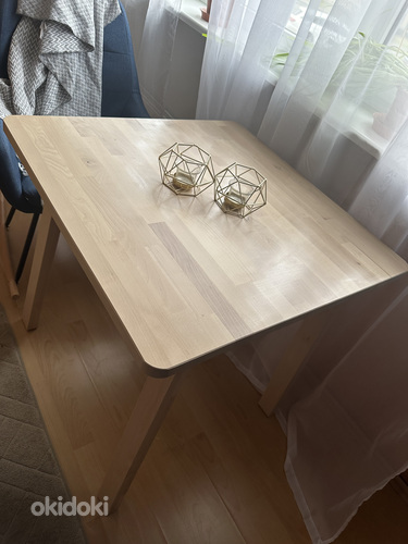 Обеденный стол из массива дерева ikea (фото #2)