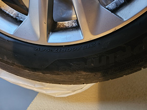 Veljed Nissan R17 + 215/60/R17 suverehvid Hankook (2 foto / 3)