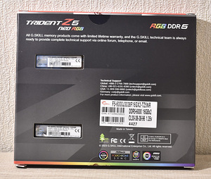 G.SKILL Trident Z5 Neo RGB 32GB (2x16GB) DDR5 6000MHz CL30 (3 foto / 6)