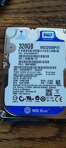 Kõvaketas SATA HDD 2.5 WD3200BPVT 320GB (1 foto / 3)