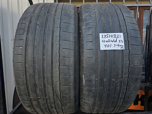 R21 rehvid 275 45 21 continetal 3-4mm 2tk (1 foto / 1)