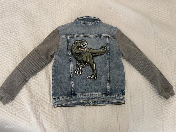 Джинсовая куртка с динозавром H&M 122/128 (фото #2)