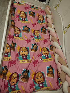 Laste voodi koos madratsiga(70*140)+ kummipaelaga lina (2 foto / 5)