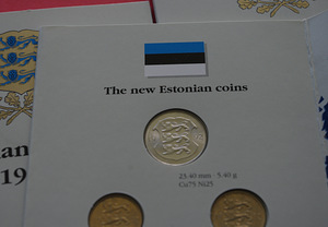 Eesti mündivoldik 1992 a, ka 1 kroon 1992 (3 foto / 3)