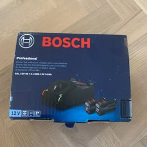 Bosch 12V laadija + 2x3,0Ah akud (uus) (1 foto / 1)