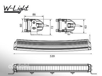 LED дал.свет W-Light Comber 550 150W, 13500lm, ref.45 (фото #2)