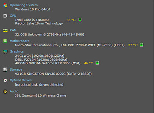 Uus Gaming PC i5-14600KF+RTX 3060 12GB+32GB DDR5 (5 foto / 5)