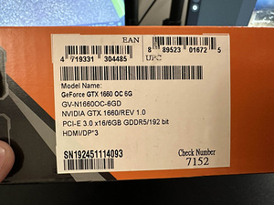 Graafikakaart GIGABYTE GeForce GTX 1660 OC (4 foto / 4)