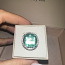 Изумруд 15,48 карат (!) бриллиантовое кольцо, платина (фото #4)