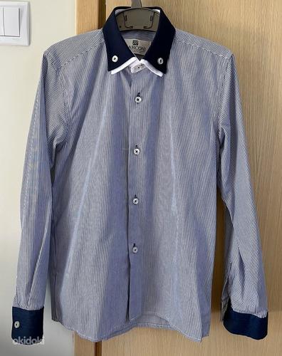 Рубашка для мальчика коллекция Marconi с.134, 9 лет, одевалась 1 раз (фото #1)
