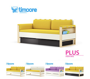 Müüa ergonoomiline lastevoodi Timoore Loft Sofa (3 foto / 3)