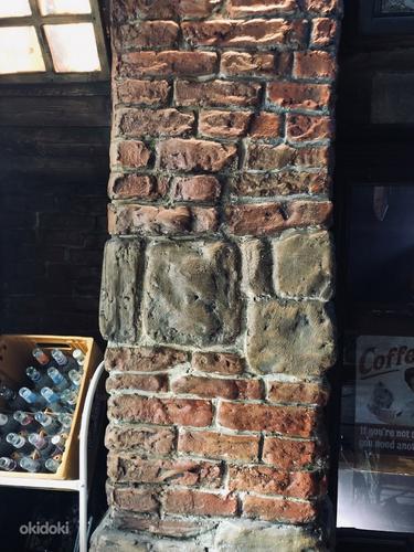 Декор стен под кирпич камень.Loft disain венецианская штукат (фото #6)